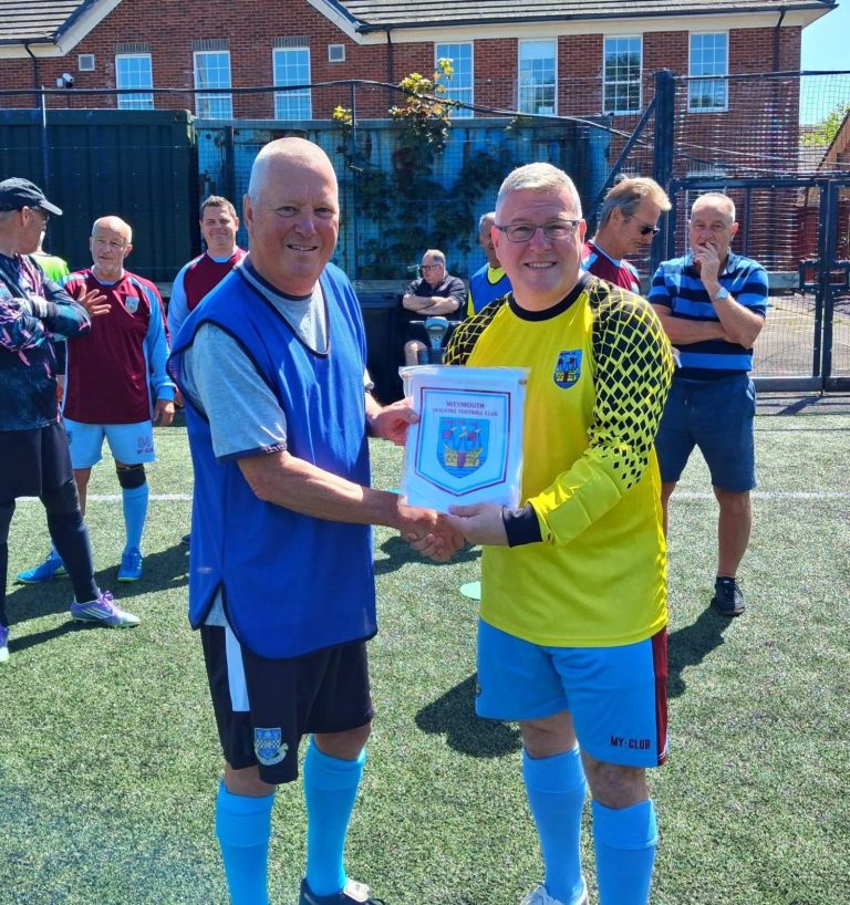 jason hughes Weymouth walking footballers